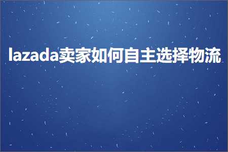 网站推广口号 跨境电商知识:lazada卖家如何自主选择物流